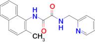 N1-(2-Methylnaphthalen-1-yl)-N2-(pyridin-2-ylmethyl)oxalamide