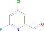 4-Chloro-6-fluoropicolinaldehyde