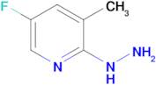 5-fluoro-2-hydrazinyl-3-methylpyridine