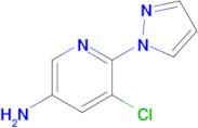 5-Chloro-6-(1H-pyrazol-1-yl)pyridin-3-amine