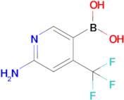 (6-Amino-4-(trifluoromethyl)pyridin-3-yl)boronic acid