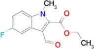 Ethyl 5-fluoro-3-formyl-1-methyl-1H-indole-2-carboxylate