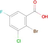 2-Bromo-3-chloro-5-fluorobenzoic acid