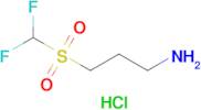 3-((Difluoromethyl)sulfonyl)propan-1-amine hydrochloride