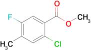 Methyl 2-chloro-5-fluoro-4-methylbenzoate