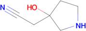 2-(3-Hydroxypyrrolidin-3-yl)acetonitrile