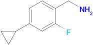 (4-Cyclopropyl-2-fluorophenyl)methanamine