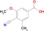 4-Cyano-3-methoxy-5-methylbenzoic acid