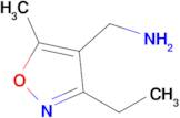 (3-Ethyl-5-methylisoxazol-4-yl)methanamine