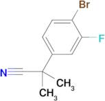 2-(4-Bromo-3-fluorophenyl)-2-methylpropanenitrile