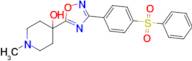 1-Methyl-4-(3-(4-(phenylsulfonyl)phenyl)-1,2,4-oxadiazol-5-yl)piperidin-4-ol