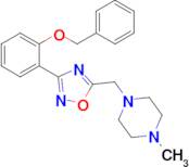3-(2-(Benzyloxy)phenyl)-5-((4-methylpiperazin-1-yl)methyl)-1,2,4-oxadiazole
