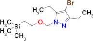 4-Bromo-3,5-diethyl-1-((2-(trimethylsilyl)ethoxy)methyl)-1H-pyrazole