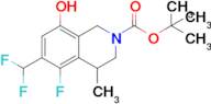 tert-Butyl 6-(difluoromethyl)-5-fluoro-8-hydroxy-4-methyl-3,4-dihydroisoquinoline-2(1H)-carboxylate