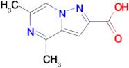 4,6-Dimethylpyrazolo[1,5-a]pyrazine-2-carboxylic acid