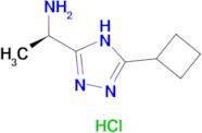 (1R)-1-(5-cyclobutyl-4H-1,2,4-triazol-3-yl)ethan-1-amine hydrochloride