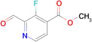 Methyl 3-fluoro-2-formylisonicotinate