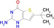 2-Amino-6-(tert-butyl)thieno[3,2-d]pyrimidin-4(1H)-one