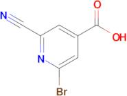 2-Bromo-6-cyanoisonicotinic acid