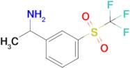 1-(3-((Trifluoromethyl)sulfonyl)phenyl)ethanamine