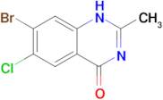 7-Bromo-6-chloro-2-methylquinazolin-4(1H)-one