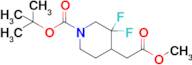 tert-Butyl 3,3-difluoro-4-(2-methoxy-2-oxoethyl)piperidine-1-carboxylate