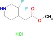 Methyl 2-(3,3-difluoropiperidin-4-yl)acetate hydrochloride