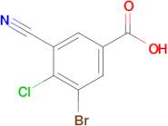 3-Bromo-4-chloro-5-cyanobenzoic acid