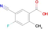 5-Cyano-4-fluoro-2-methylbenzoic acid