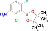 2-Chloro-4-fluoro-3-(4,4,5,5-tetramethyl-1,3,2-dioxaborolan-2-yl)aniline