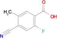 4-Cyano-2-fluoro-5-methylbenzoic acid