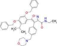 5-(2,4-bis(benzyloxy)-5-isopropylphenyl)-N-ethyl-4-(4-(morpholinomethyl)phenyl)isoxazole-3-carboxa…