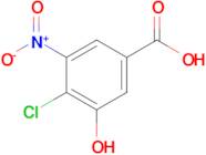 4-Chloro-3-hydroxy-5-nitrobenzoic acid