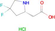 (R)-2-(4,4-Difluoropyrrolidin-2-yl)acetic acid hydrochloride