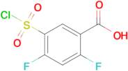 5-(Chlorosulfonyl)-2,4-difluorobenzoic acid