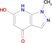 6-hydroxy-1-methyl-1H,4H,7H-pyrazolo[3,4-b]pyridin-4-one