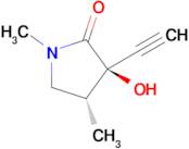 (3R,4R)-3-Ethynyl-3-hydroxy-1,4-dimethylpyrrolidin-2-one