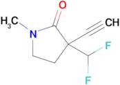 3-(Difluoromethyl)-3-ethynyl-1-methylpyrrolidin-2-one