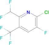 2-Chloro-6-(difluoromethyl)-3-fluoro-5-(trifluoromethyl)pyridine