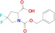 (R)-1-((Benzyloxy)carbonyl)-4,4-difluoropyrrolidine-2-carboxylic acid