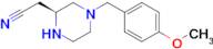 (S)-2-(4-(4-Methoxybenzyl)piperazin-2-yl)acetonitrile