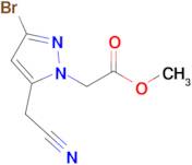 Methyl 2-(3-bromo-5-(cyanomethyl)-1H-pyrazol-1-yl)acetate