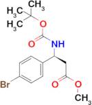 Methyl (S)-3-(4-bromophenyl)-3-((tert-butoxycarbonyl)amino)propanoate