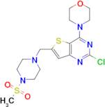 4-(2-Chloro-6-((4-(methylsulfonyl)piperazin-1-yl)methyl)thieno[3,2-d]pyrimidin-4-yl)morpholine