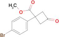 Methyl 1-(4-bromophenyl)-3-oxocyclobutane-1-carboxylate