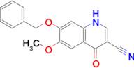 7-(benzyloxy)-6-methoxy-4-oxo-1,4-dihydroquinoline-3-carbonitrile