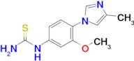 1-(3-Methoxy-4-(4-methyl-1H-imidazol-1-yl)phenyl)thiourea