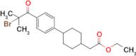 Ethyl 2-(4-(4-(2-bromo-2-methylpropanoyl)phenyl)cyclohexyl)acetate