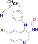 2-[4-(8-Bromo-2-oxo-2,3-dihydroimidazo[4,5-c]quinolin-1-yl)phenyl]-2-methylpropionitrile