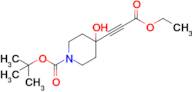 tert-Butyl 4-(3-ethoxy-3-oxoprop-1-yn-1-yl)-4-hydroxypiperidine-1-carboxylate